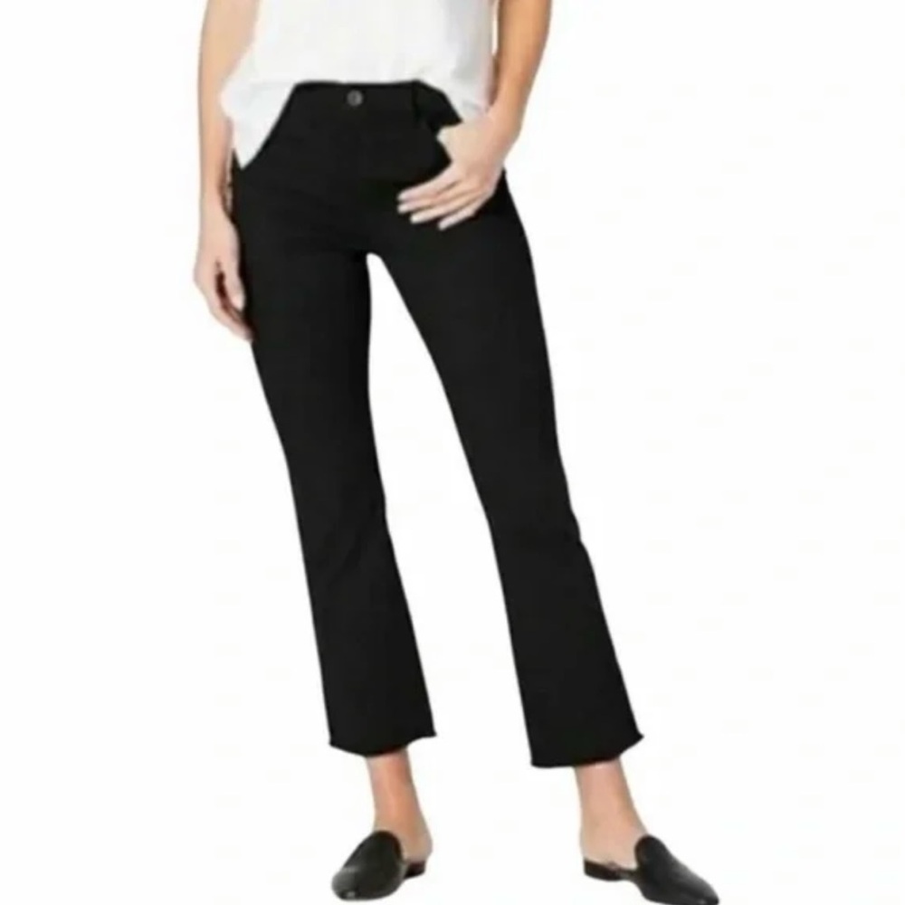 J. Jill Kick Flare Ankle Jeans Black Size 6 Petite
